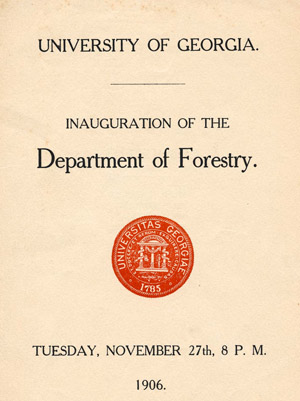 Inauguration of the Department of Forestry