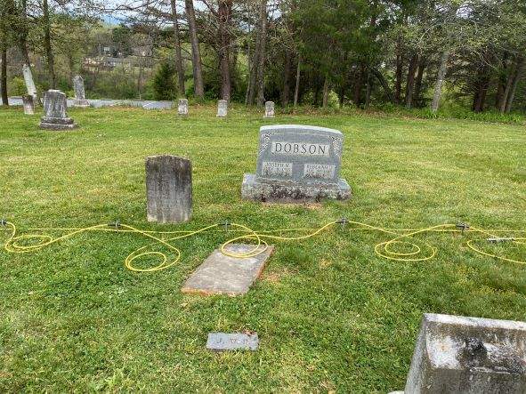 EMI wires laid across grave sites